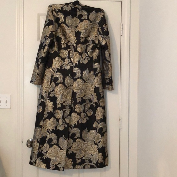 Sale. Made in Italy jacquard double breasted coat - Picture 4 of 7